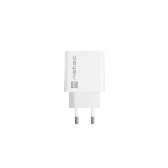 Natec Φορτιστής Χωρίς Καλώδιο με Θύρα USB-A 18W Λευκός (Ribera NUC-2057) NUC-2057