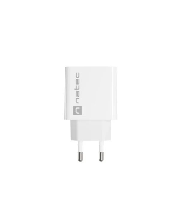 Natec Φορτιστής Χωρίς Καλώδιο με Θύρα USB-A 18W Λευκός (Ribera NUC-2057) NUC-2057