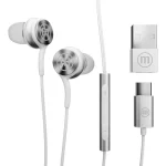 Maxell XC1 In-ear Handsfree Ακουστικά με Βύσμα USB-C Λευκό - Image 2