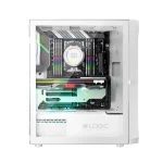 Logic Portos ARGB Gaming Midi Tower Κουτί Υπολογιστή με Πλαϊνό Παράθυρο Λευκό - Image 7
