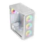 Logic Portos ARGB Gaming Midi Tower Κουτί Υπολογιστή με Πλαϊνό Παράθυρο Λευκό - Image 11
