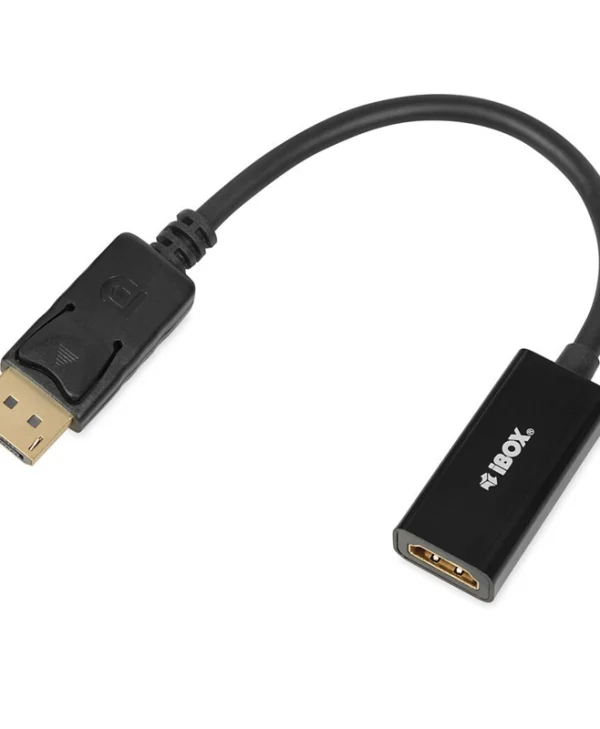 iBox Μετατροπέας DisplayPort male σε HDMI female Γκρι 1τμχ IADP4K IADP4K