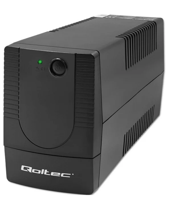 Qoltec FR UPS Line-Interactive 850VA 480W με 2 Schuko Πρίζες