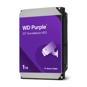 Western Digital Purple 1TB HDD Σκληρός Δίσκος 3.5" SATA III 5400rpm με 64MB Cache για Καταγραφικό