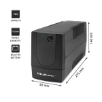 Qoltec FR UPS Line-Interactive 1000VA 600W με 2 Schuko Πρίζες - Image 5