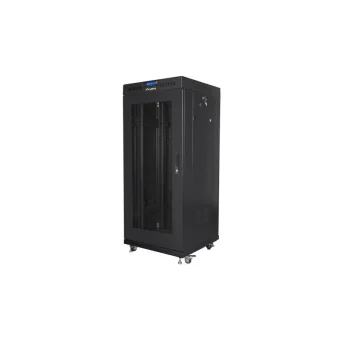 Lanberg Επιδαπέδια Καμπίνα Rack 27U 60x60cm Μαύρο FF01-6627-23BL FF01-6627-23BL