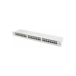 Lanberg Patch Panel για Rack 1U 19" 24 Θυρών cat6a Γκρι