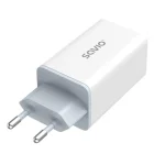 Savio Φορτιστής Χωρίς Καλώδιο με Θύρα USB-A και 2 Θύρες USB-C 65W Power Delivery / Quick Charge 3.0 Λευκός (LA-07) LA-07 - Image 3