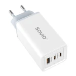 Savio Φορτιστής Χωρίς Καλώδιο με Θύρα USB-A και 2 Θύρες USB-C 65W Power Delivery / Quick Charge 3.0 Λευκός (LA-07) LA-07 - Image 4