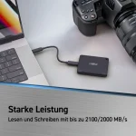 Crucial X10 Pro USB 3.2 Εξωτερικός SSD 1TB 2.5" Μαύρο - Image 6