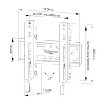 Neomounts WL30S-850BL12 Βάση Τηλεόρασης Τοίχου έως 55" και 50kg WL30S-850BL12 - Image 3