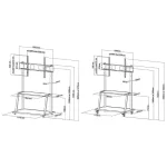 Neomounts NS-M4000BLACK Βάση Τηλεόρασης Τοίχου έως 105" Μαύρο NS-M4000BLACK - Image 8