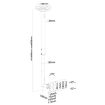 Newstar FPMA-C050BLACK Βάση Τηλεόρασης Οροφής με Βραχίονα έως 30" και 20kg FPMA-C050BLACK - Image 4