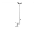 Newstar FPMA-C050Silver Βάση Τηλεόρασης Οροφής με Βραχίονα έως 30" και 20kg - Image 2