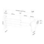 Newstar FPMA-W830 Επιτοίχια έως 27" και 12kg - Image 3