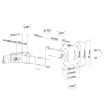 Neomounts FL40-450BL11 Βάση Τηλεόρασης Τοίχου με Βραχίονα έως 32" και 8kg FL40-450BL11 - Image 8