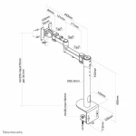 Newstar FPMA-D960 Βάση Γραφείου Οθόνης έως 30" με Βραχίονα - Image 5