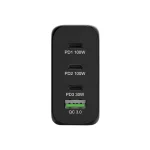 Port Designs Φορτιστής Χωρίς Καλώδιο GaN με Θύρα USB-A και 3 Θύρες USB-C 120W Μαύρος (900107-EU) 900107-EU - Image 2