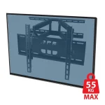 Esperanza ERW012 Βάση Τηλεόρασης Τοίχου έως 70" και 55kg Μαύρο ERW012 - Image 10