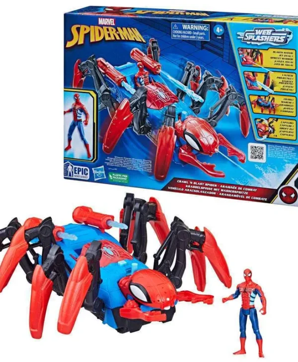 Φιγούρα Δράσης Spider-Man Crawl and Capture Spider Spider-Man για 4+ ετών Ετών 8εκ.