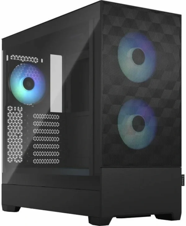 Fractal Design Pop Air Gaming Midi Tower Κουτί Υπολογιστή με Πλαϊνό Παράθυρο και RGB Φωτισμό Black TG Clear Tint