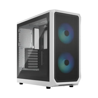 Fractal Design Focus 2 Gaming Midi Tower Κουτί Υπολογιστή με Πλαϊνό Παράθυρο RGB White