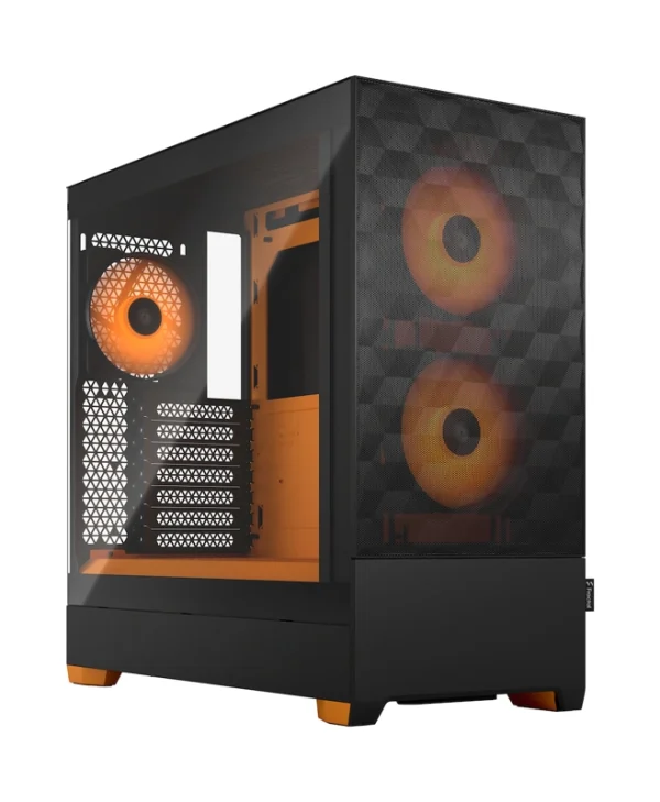 Fractal Design Pop Air Gaming Mini Tower Κουτί Υπολογιστή με Πλαϊνό Παράθυρο και RGB Φωτισμό RGB Orange Core