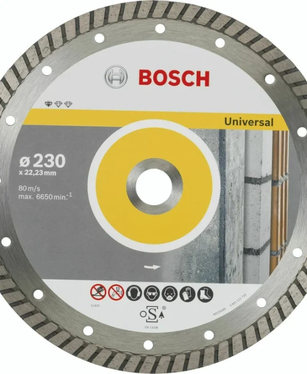 Bosch Standard Δίσκος Κοπής Δομικών Υλικών 230mm