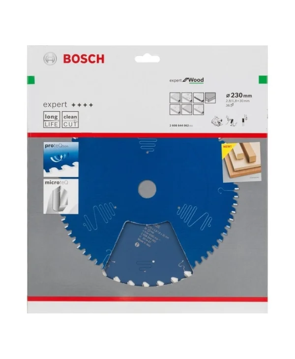 Bosch Circular Δίσκος Κοπής Ξύλου με 36 Δόντια 230mm