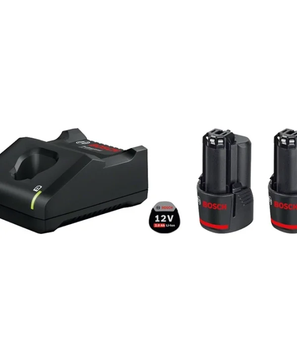 Bosch Σετ 2 Μπαταριών Εργαλείου Λιθίου 12V Χωρητικότητας 3Ah με Φορτιστή GAL 12V-40