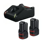 Bosch Σετ 2 Μπαταριών Εργαλείου Λιθίου 12V Χωρητικότητας 3Ah με Φορτιστή GAL 12V-40 - Image 4
