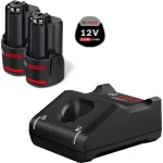Bosch Σετ 2 Μπαταριών Εργαλείου Λιθίου 12V Χωρητικότητας 2Ah με Φορτιστή GAL 12V-40