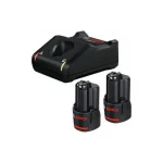Bosch Σετ 2 Μπαταριών Εργαλείου Λιθίου 12V Χωρητικότητας 2Ah με Φορτιστή GAL 12V-40 - Image 4