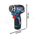 Bosch GSR 12V-35 FC Δραπανοκατσάβιδο Μπαταρίας 12V 2x3Ah - Image 5