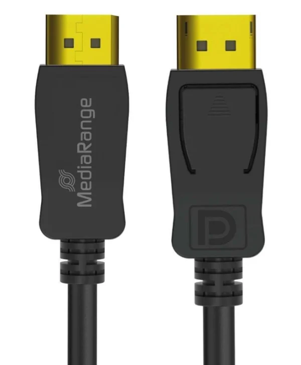 MediaRange Καλώδιο DisplayPort 2.1 (DP) 40Gbps 8K@60Hz / 4K@120Hz HDR, 2m, Μαύρο MRCS248