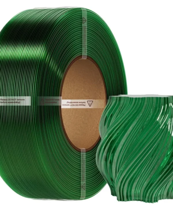 Creality CR-PETG - No Reel 3D Printer Filament, Hard Glossy, Tensile 49MPA, 1 kg Transparent Green 3301030150