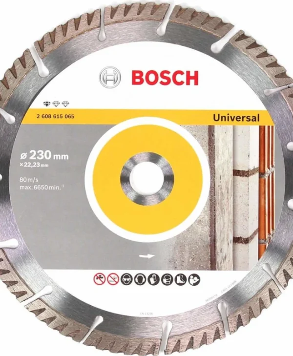 Bosch Standard Δίσκος Κοπής Δομικών Υλικών με 15 Δόντια 230mm