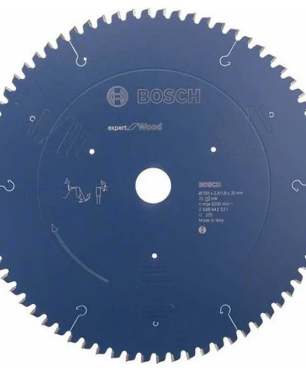 Bosch Δίσκος Κοπής Ξύλου με 72 Δόντια 305mm