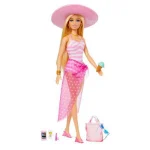 Barbie Beach Glam με Αξεσουάρ Κούκλα για 3+ ετών+ Ετών 30εκ. (Διάφορα Σχέδια) 1τμχ