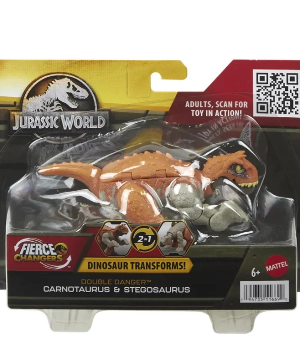 Φιγούρα Δράσης Carnotaurus and Stegosaurus Jurassic World Δεινόσαυρος για 6+ ετών Ετών (Διάφορα Σχέδια) 1τμχ