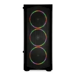 iBox Lupus 27 Gaming Midi Tower Κουτί Υπολογιστή με Πλαϊνό Παράθυρο και RGB Φωτισμό Μαύρο - Image 2