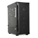 iBox Lupus 27 Gaming Midi Tower Κουτί Υπολογιστή με Πλαϊνό Παράθυρο και RGB Φωτισμό Μαύρο - Image 7