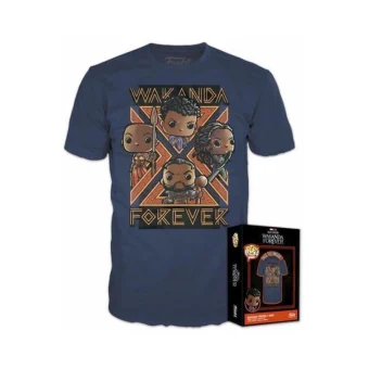 Funko Pop! Tees Marvel: Black Panther - Wakanda Forever (M) Boxed (M) Special Edition