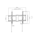 Gembird WM-80T-01 Βάση Τηλεόρασης Τοίχου έως 70kg WM-80T-01 - Image 3