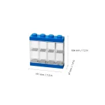LEGO Παιδικό Κουτί Αποθήκευσης από Πλαστικό Display Case 8 Mini Figures Μπλε 19.1x18.4x18.4cm - Image 3