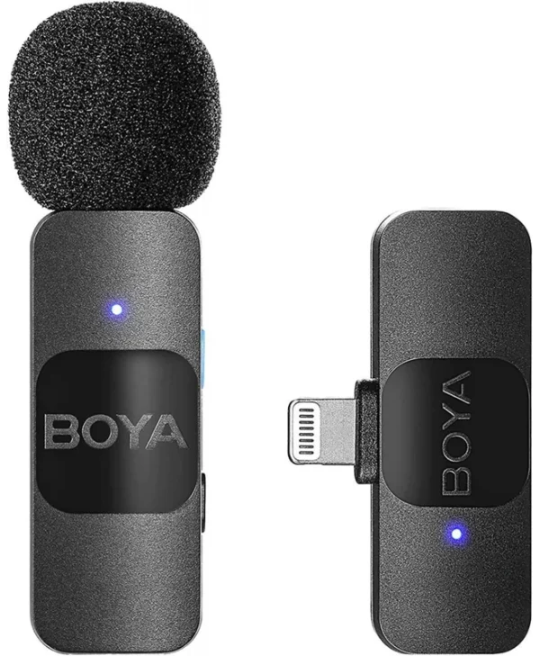 Boya BY-V1 Lightning Ασύρματο Μικρόφωνο Πέτου, Clip On για Κινητό BY-V1