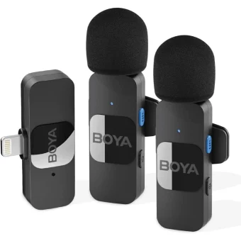 Boya BY-V2 Lightning Ασύρματο Μικρόφωνο Πέτου, Clip On για Κινητό BY-V2