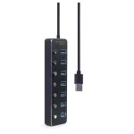 Gembird USB 3.1 Hub 7 Θυρών με σύνδεση USB-A & Θύρα Φόρτισης - Image 2