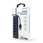 Gembird USB 3.1 Hub 7 Θυρών με σύνδεση USB-A & Θύρα Φόρτισης - Image 3