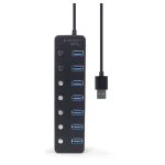 Gembird USB 3.1 Hub 7 Θυρών με σύνδεση USB-A & Θύρα Φόρτισης - Image 5